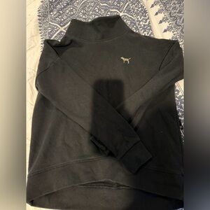 Victorias Secret PINK Black Cowl Neck Sweatershirt